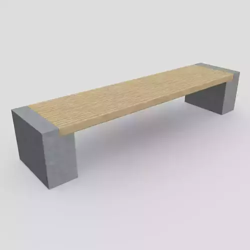 CC0 - Bench Free low-poly 3D model