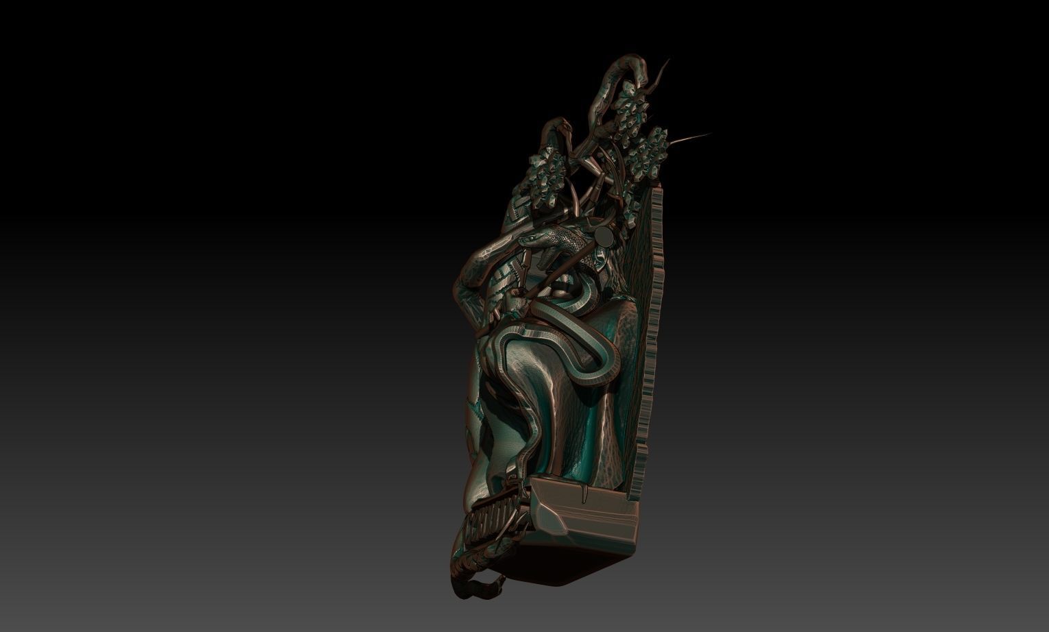 Cernunos pendant 3D print model_1
