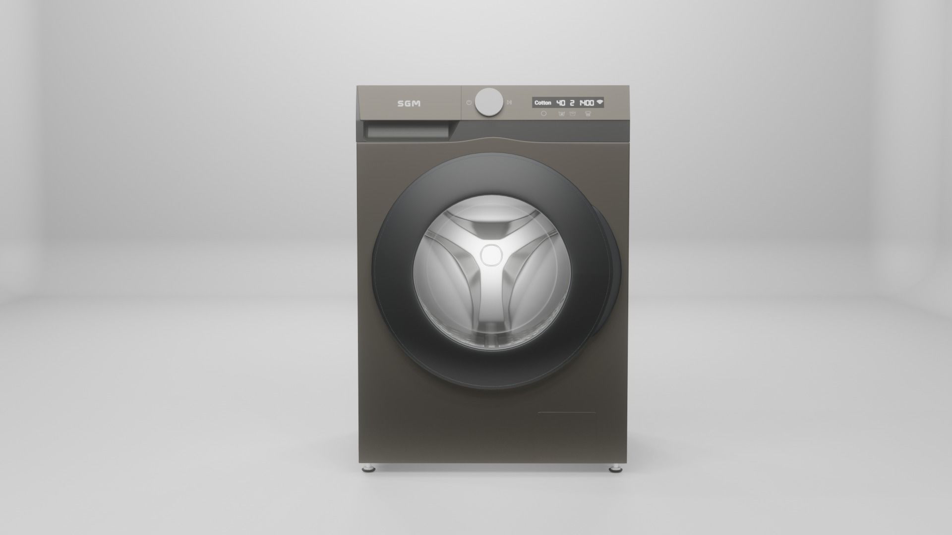 Highpoly 3D Washing Machine modelling 3D model_1