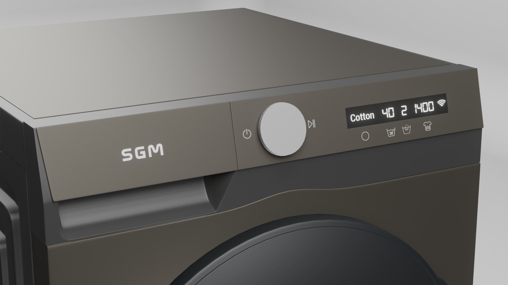 Highpoly 3D Washing Machine modelling 3D model_2