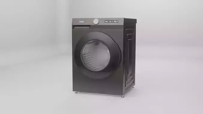 Highpoly 3D Washing Machine modelling