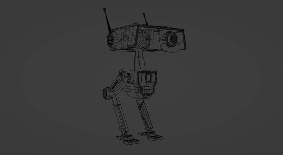 BD Droid Low-poly 3D model_8