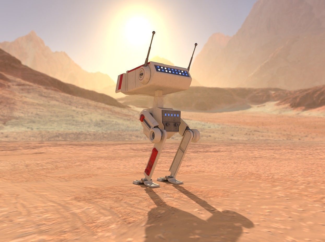 BD Droid Low-poly 3D model_5