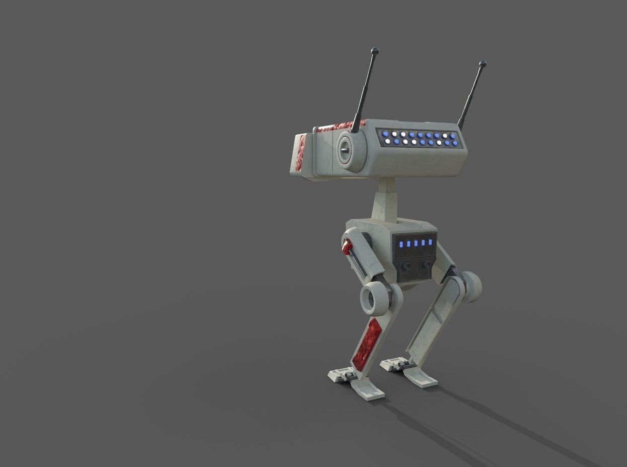BD Droid Low-poly 3D model_3