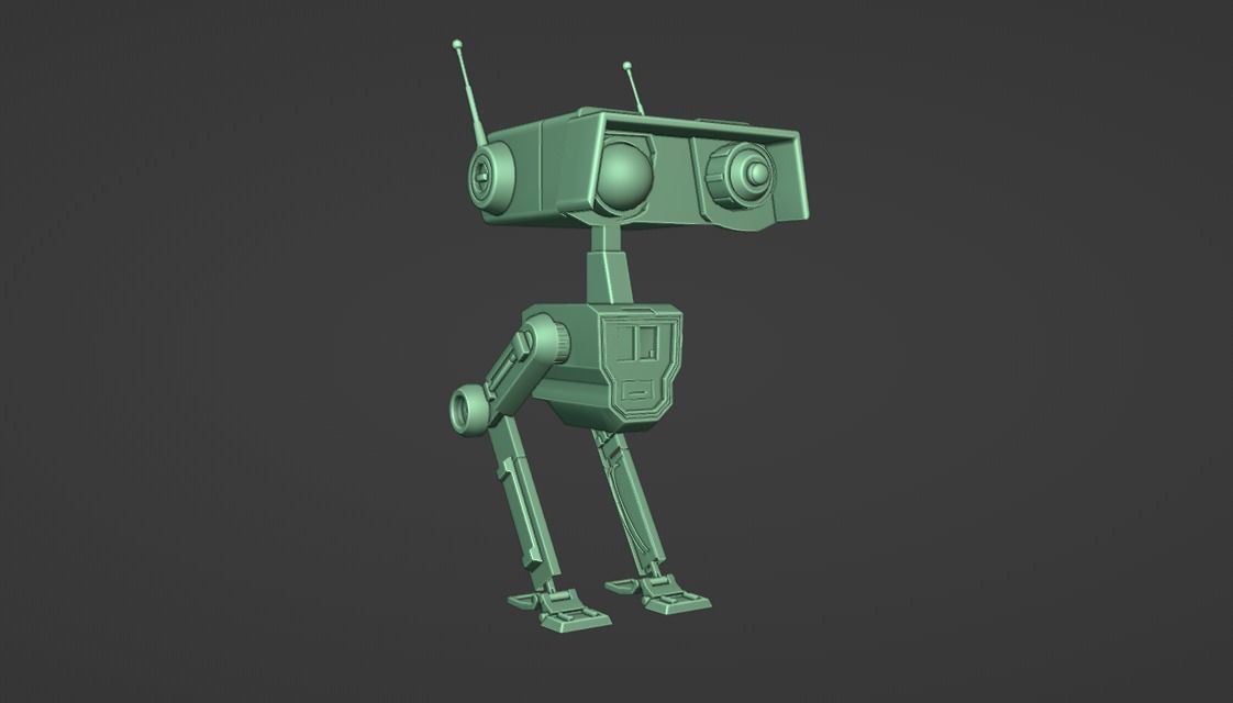 BD Droid Low-poly 3D model_9