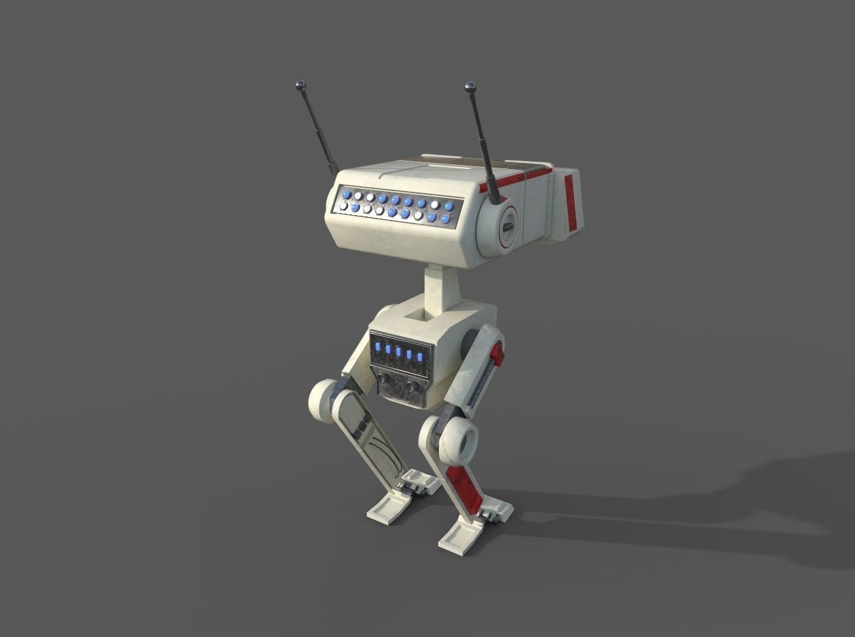 BD Droid Low-poly 3D model_4