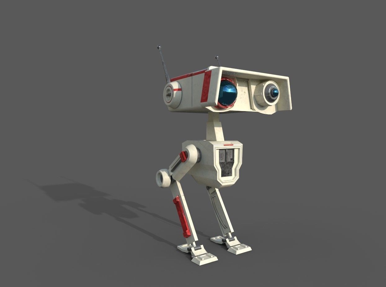 BD Droid Low-poly 3D model_2