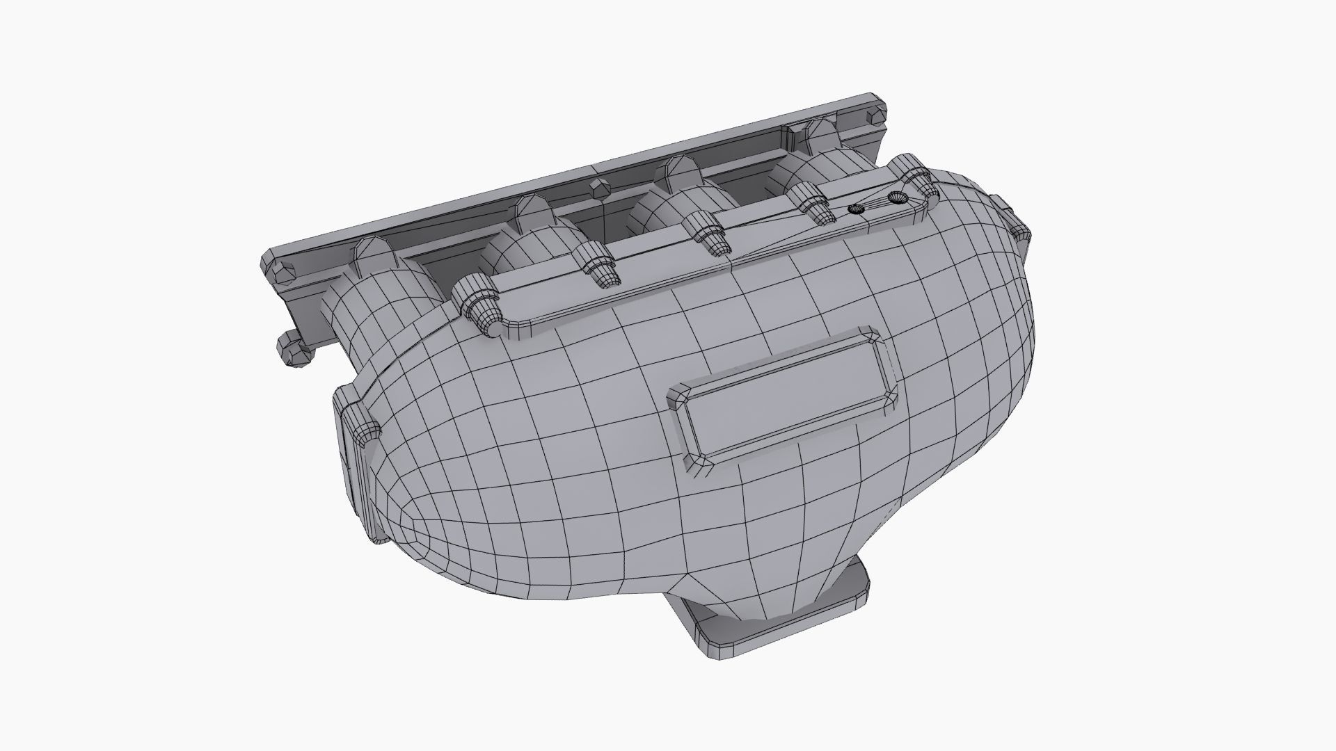 Skunk2 Racing Ultra Bottom Fed intake manifold Low-poly 3D model_10