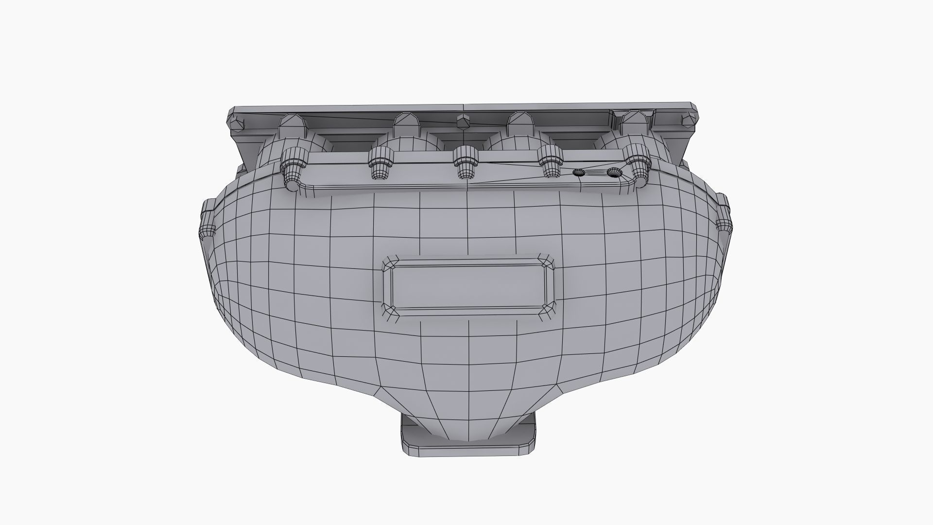 Skunk2 Racing Ultra Bottom Fed intake manifold Low-poly 3D model_11