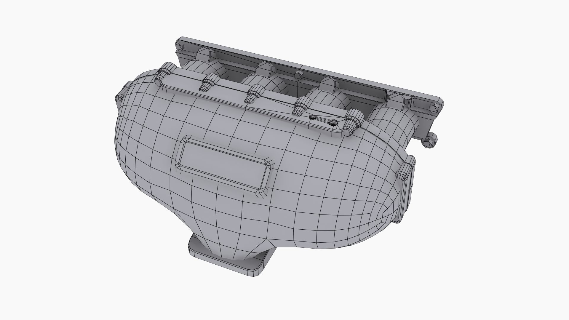Skunk2 Racing Ultra Bottom Fed intake manifold Low-poly 3D model_12
