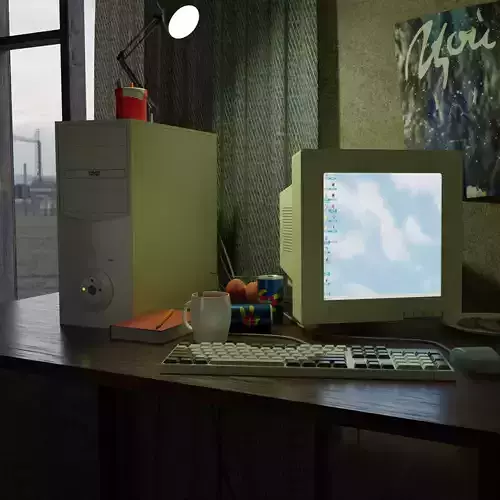 Retro PC Free 3D model