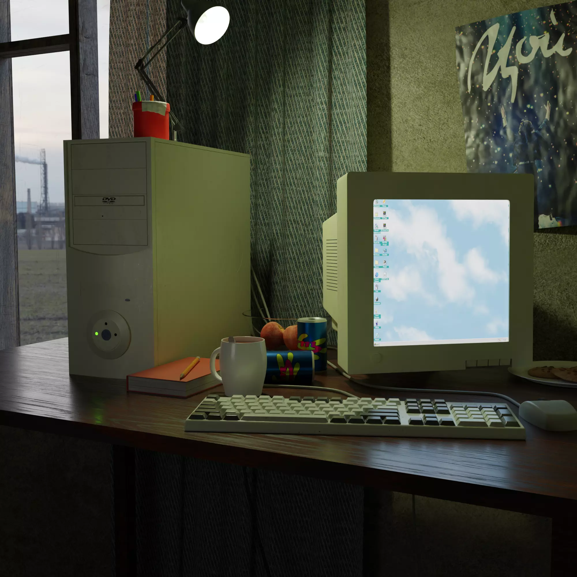 Retro PC Free 3D model