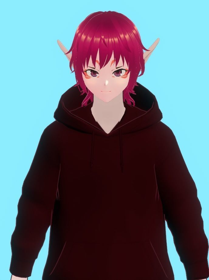 Elf Girl  - Game Ready Low-poly 3D model Low-poly 3D model_17