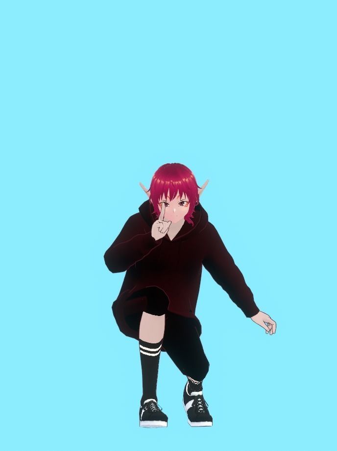 Elf Girl  - Game Ready Low-poly 3D model Low-poly 3D model_12