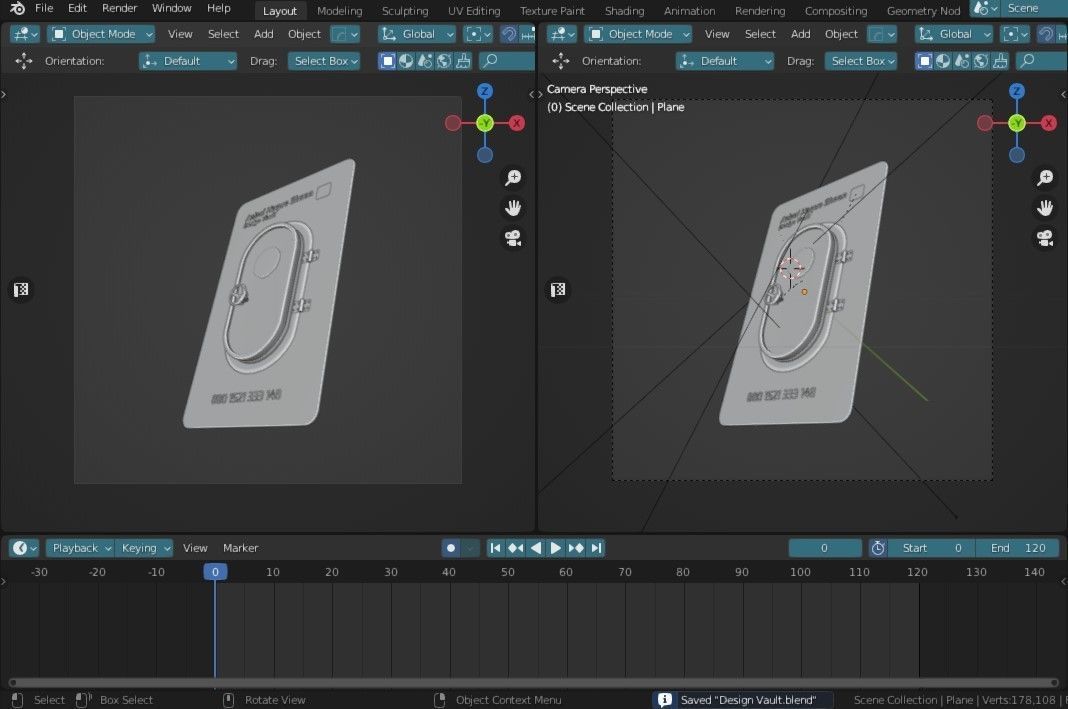 Design Vault 3d NFT Door animation Low-poly 3D model_6