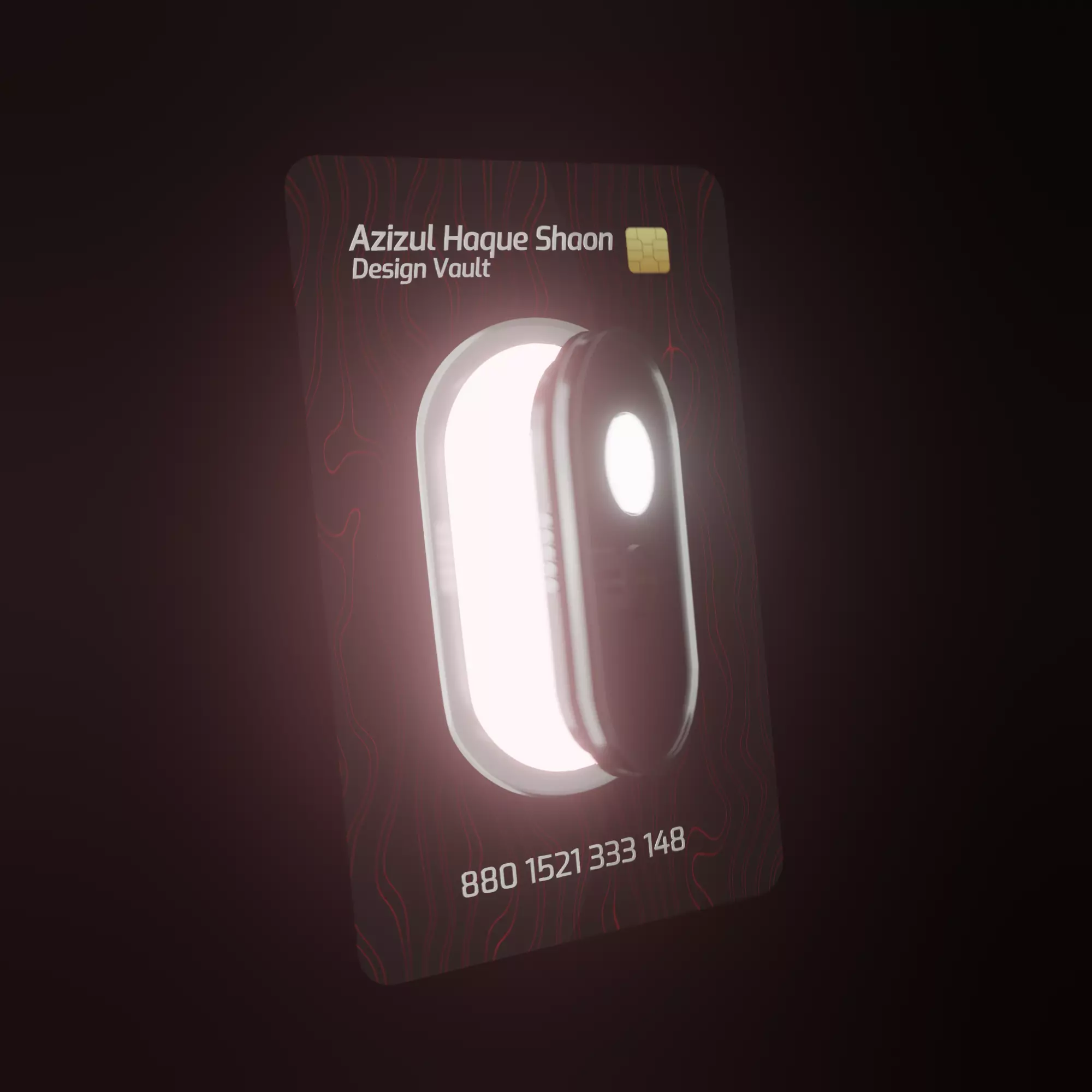 Design Vault 3d NFT Door animation Low-poly 3D model_0