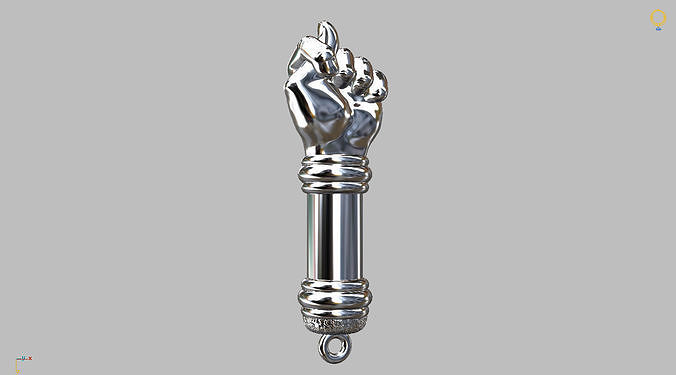 Hand Fig Pendant 55mm 3D print model