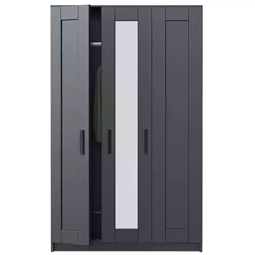 Brimnes door wardrobe ikea bedroom furniture sets home 3D model
