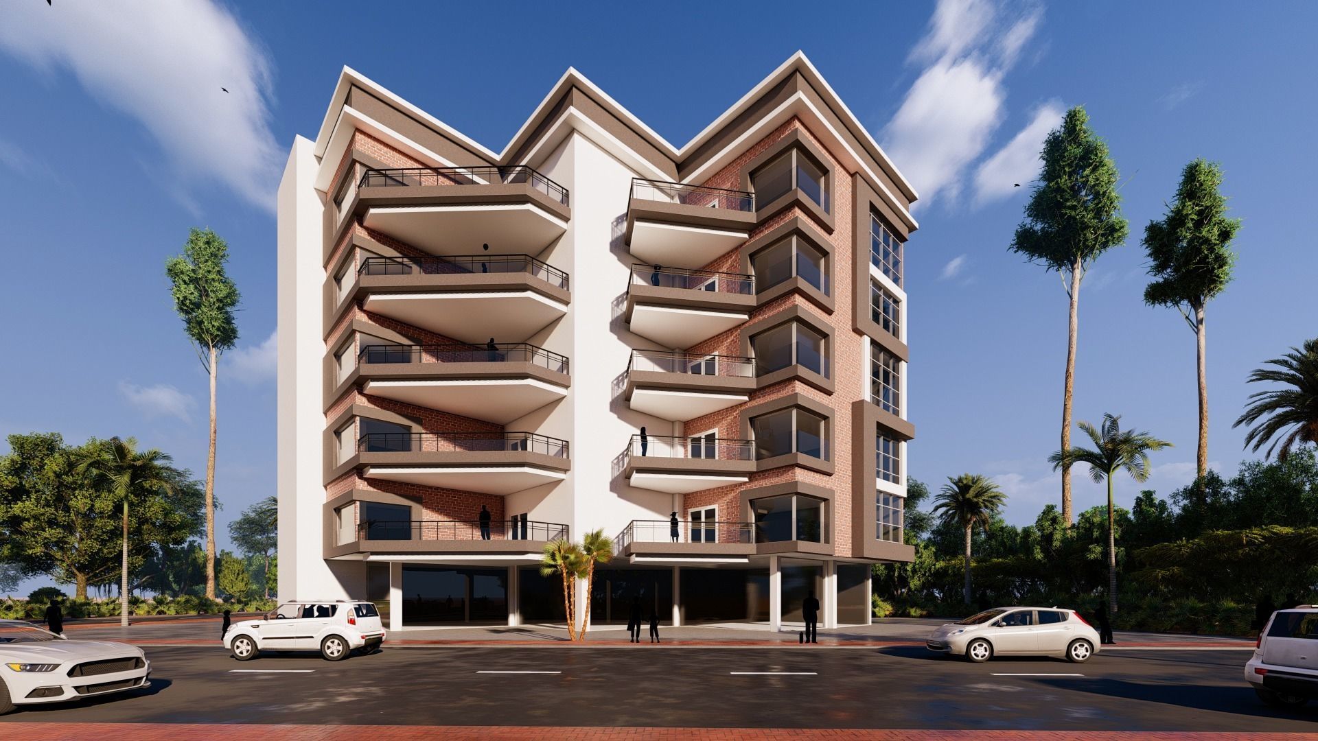 Modern building  N30 3D model_1