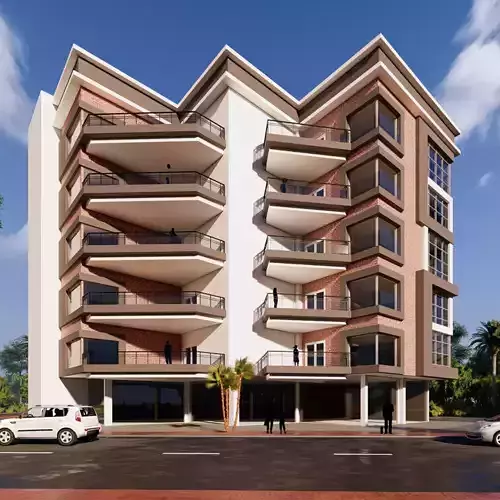Modern building  N30 3D model