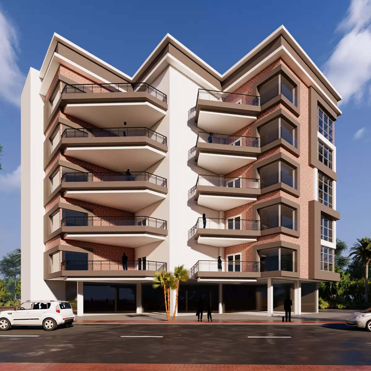 Modern building  N30 3D model_0