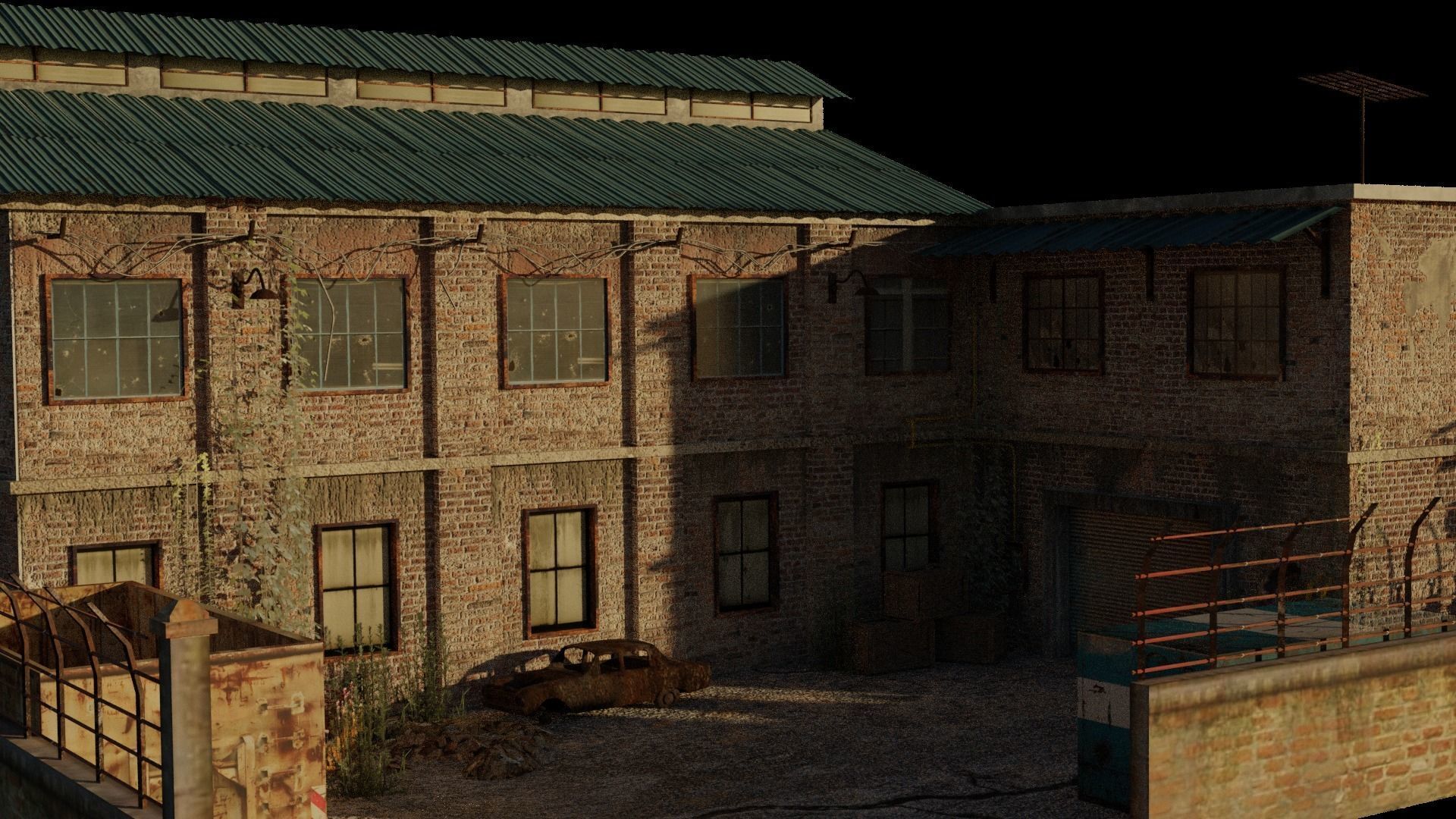 Factory warehouse 3D model_5