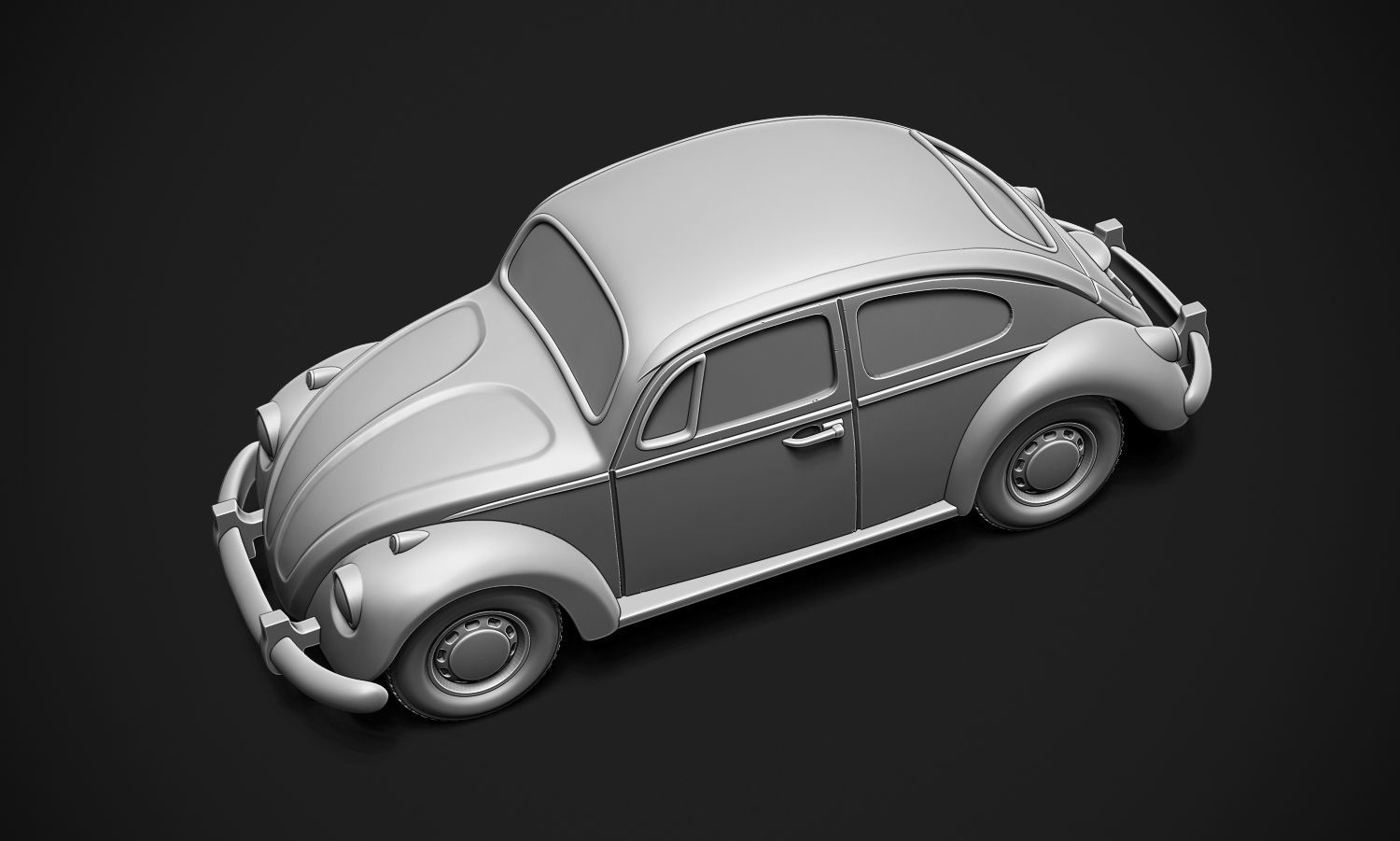Volkswagen Beetle Printable 3D print model_7