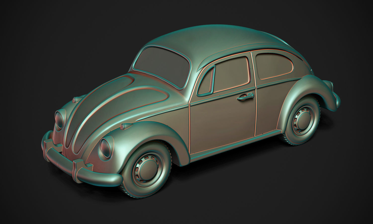 Volkswagen Beetle Printable 3D print model_8