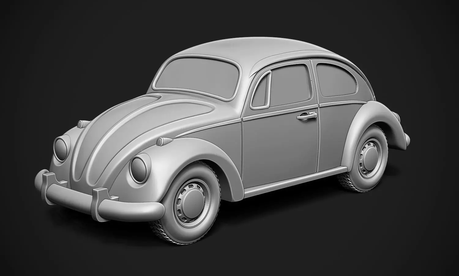 Volkswagen Beetle Printable 3D print model_0