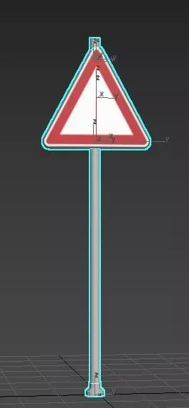Triangle Road Sing 3D model_0