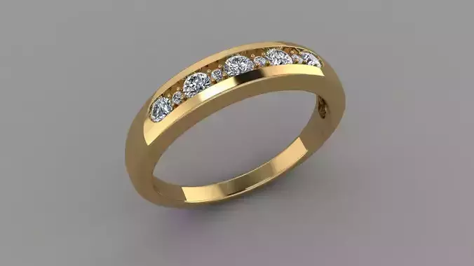RPY-008 gold diamond ring