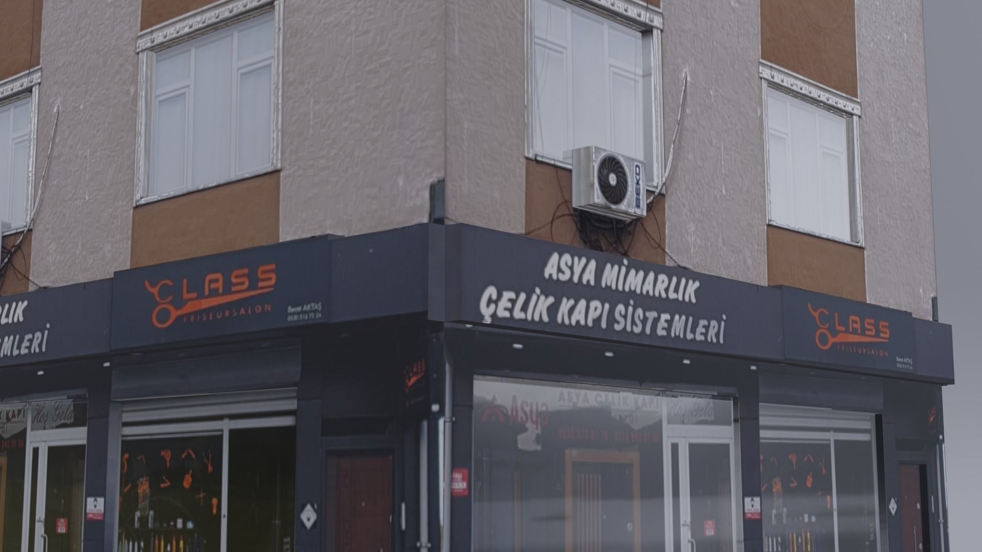 Architectural Building-1 Low-poly 3D model_2