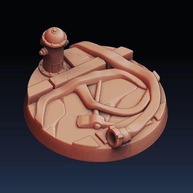 Set of street bases 2 3D print model_4