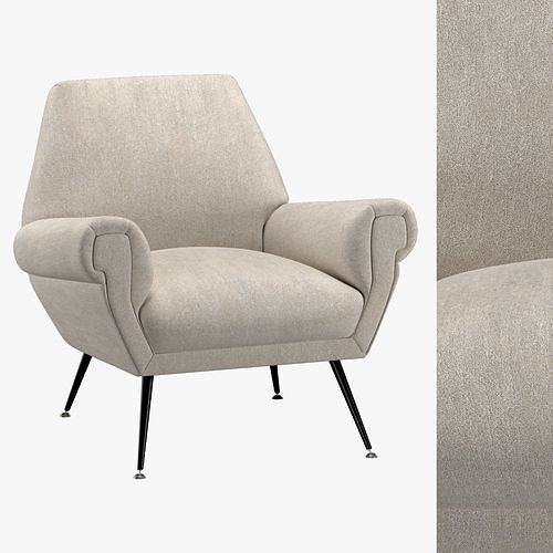 Arteriors Morrison Chair 3D model