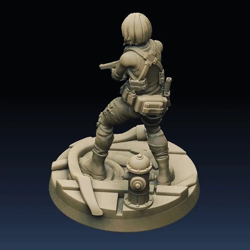 Jill Valentine 3D print model_5