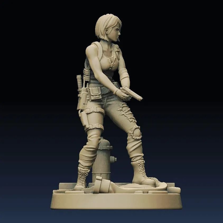Jill Valentine 3D print model_1