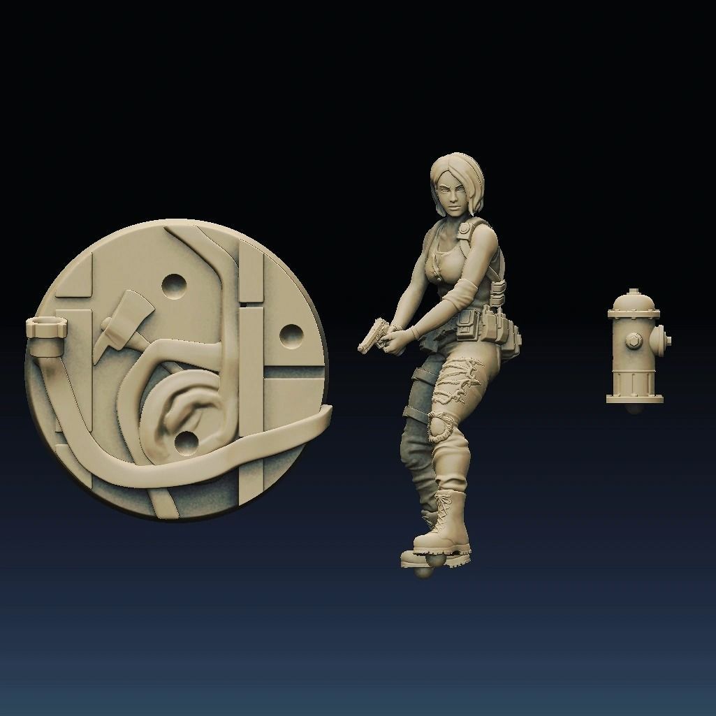 Jill Valentine 3D print model_6