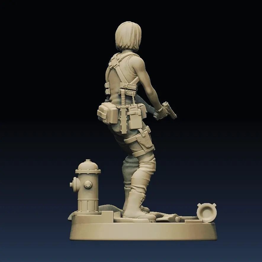 Jill Valentine 3D print model_2