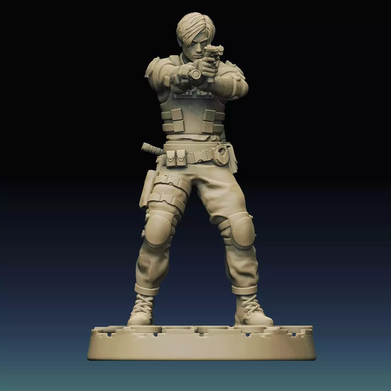 Leon Kennedy 3D print model_0