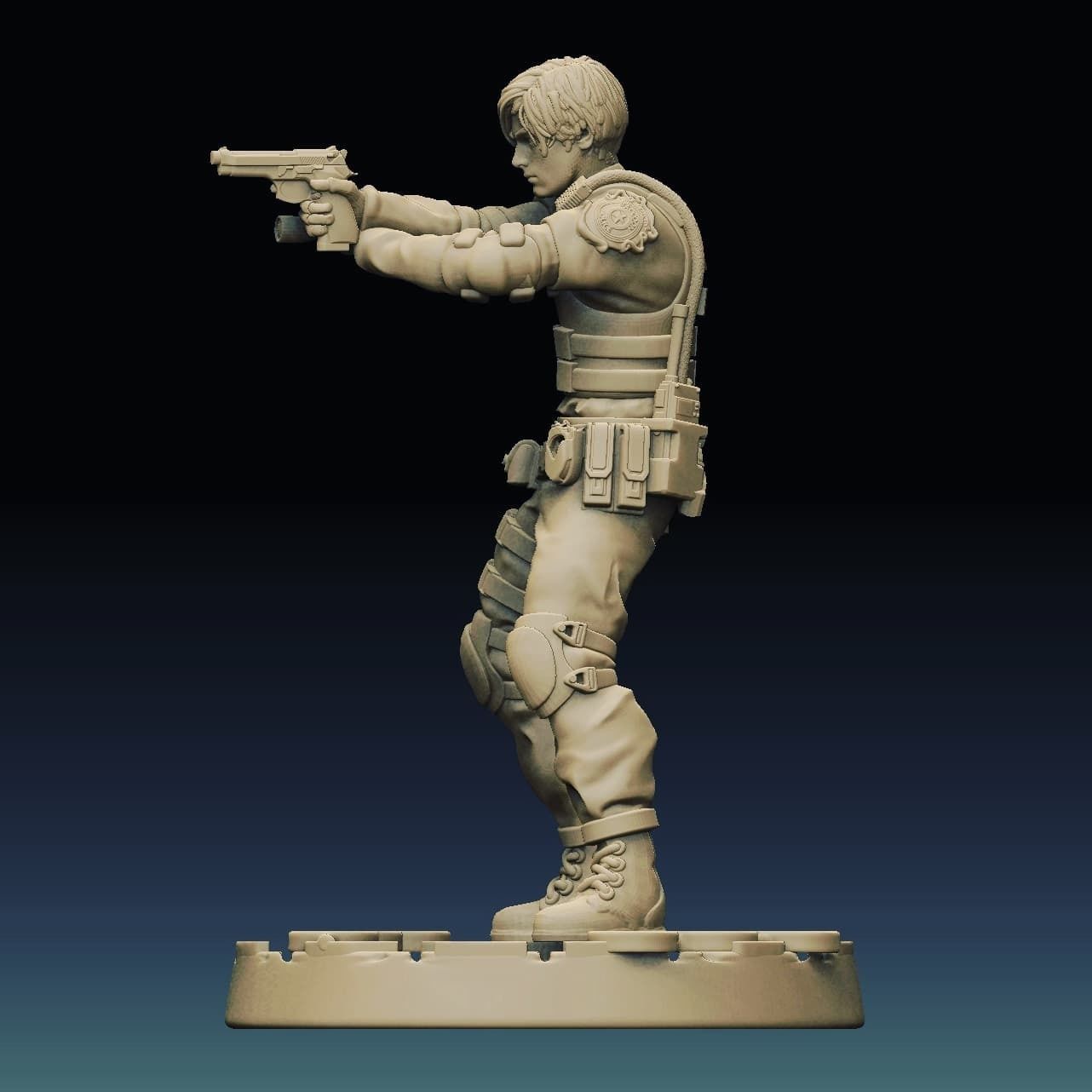 Leon Kennedy 3D print model_3