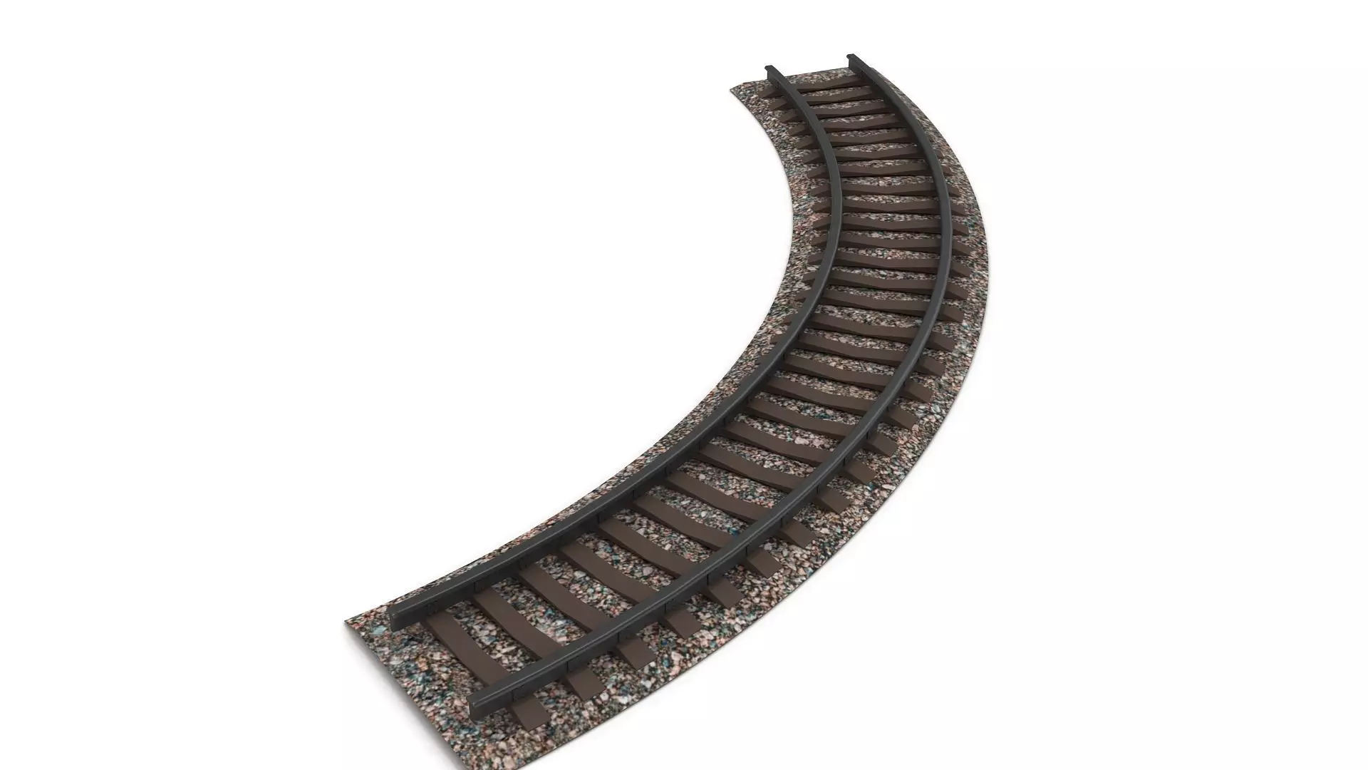 Railway Track 3D model