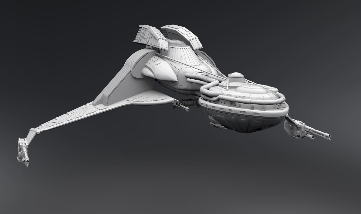 22nd Century Bird of Prey Scale 3D print model_4