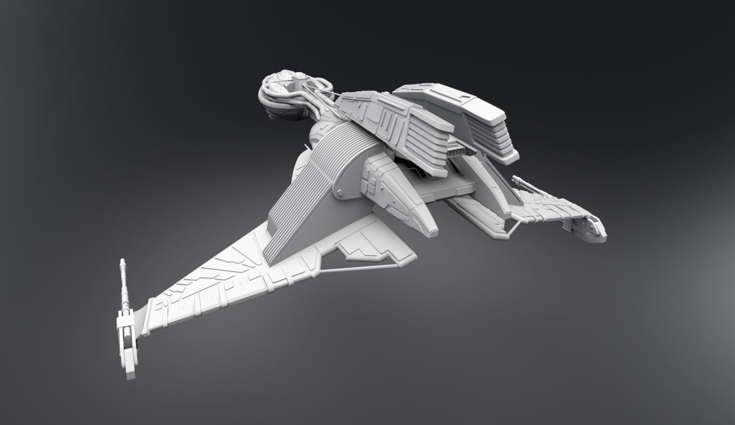 22nd Century Bird of Prey Scale 3D print model_2