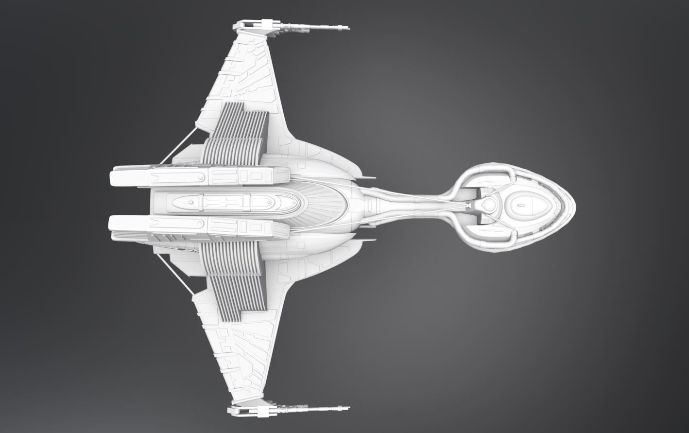 22nd Century Bird of Prey Scale 3D print model_3