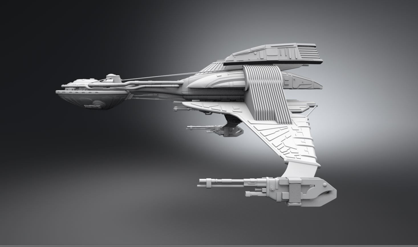 22nd Century Bird of Prey Scale 3D print model_1