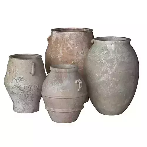 Terracotta Pots 3D model