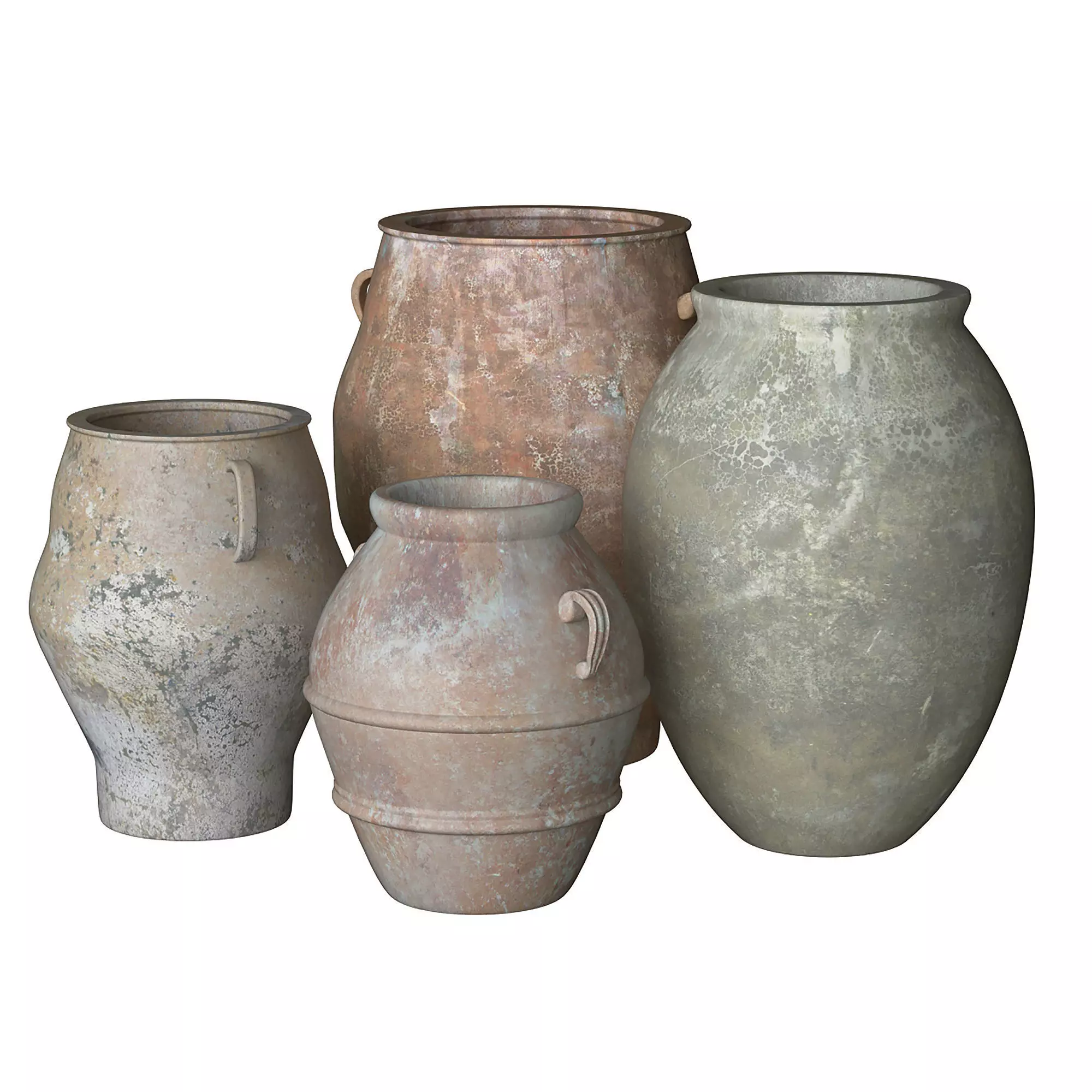 Terracotta Pots 3D model_0
