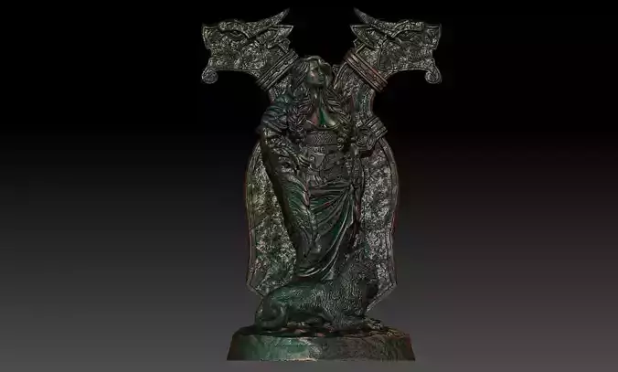 Freya statuette 3D print model