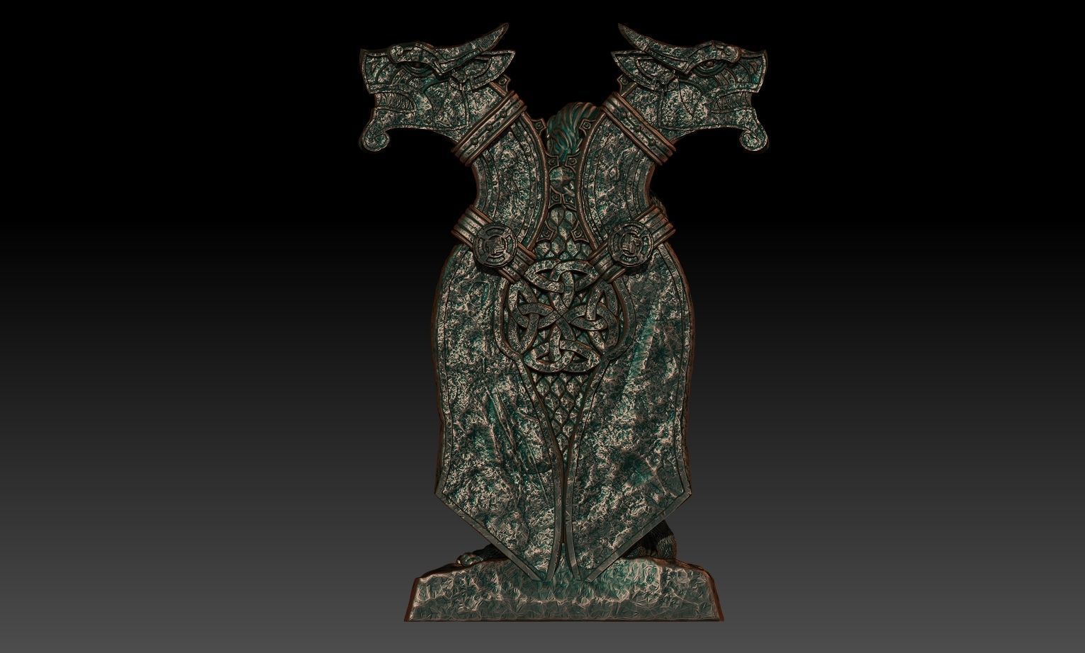 Freya statuette 3D print model_2