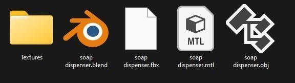Liquid Soap Dispenser 3D Model Lowpoly Black And White Low-poly 3D model_7